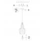 Подвесной светильник Maytoni Eustoma MOD238-PL-01-B