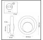 Бра Odeon Light Saturn 5443/1W